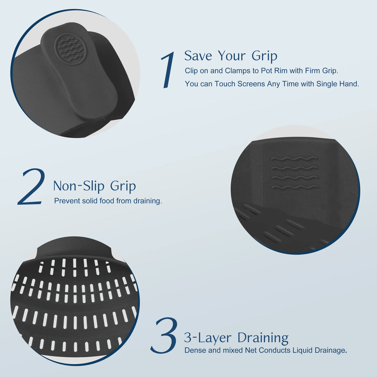 1pc, Strainer, Silicone Pot Strainer